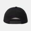 Brixton Crest C MP Snapback Hat - Black - Image 2