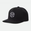 Brixton Crest C MP Snapback Hat - Black
