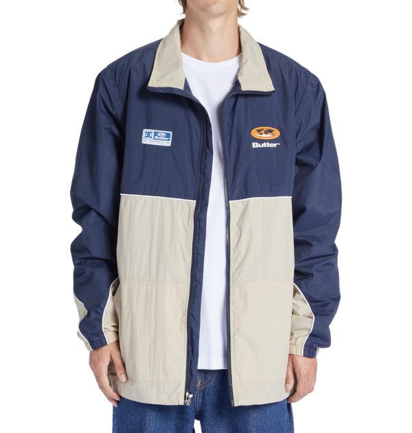 DC x Butter Goods Men's Water-Resistant Windbreaker Jacket