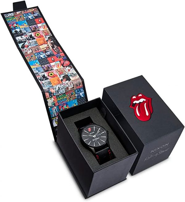 Nixon x Rolling Stones Sentry Leather - All Black - Image 6