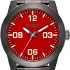 Nixon Corporal Stainless Steel - Red/Gunmetal