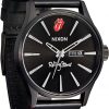 Nixon x Rolling Stones Sentry Leather - All Black
