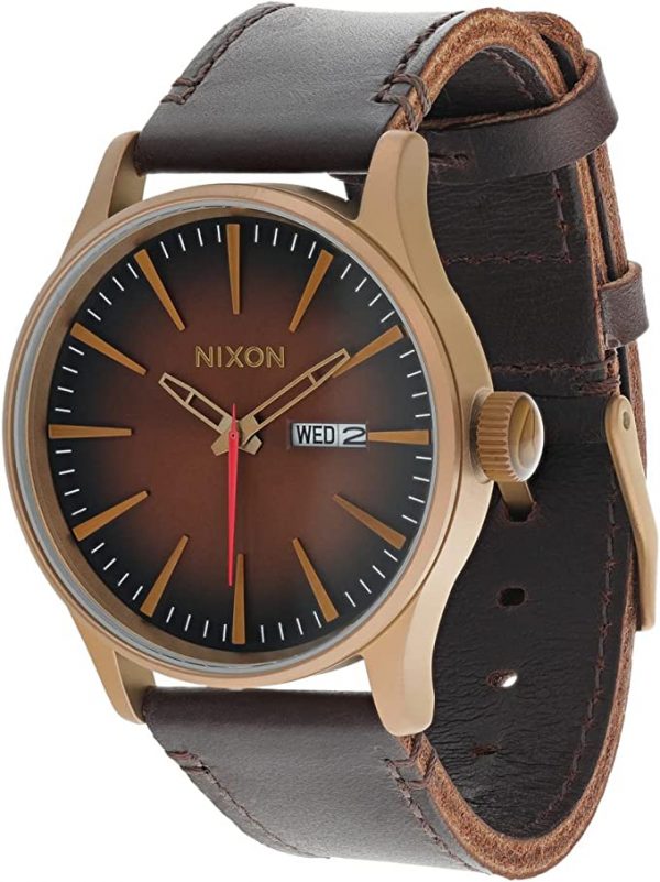 Nixon Sentry Leather - Bronze/Black