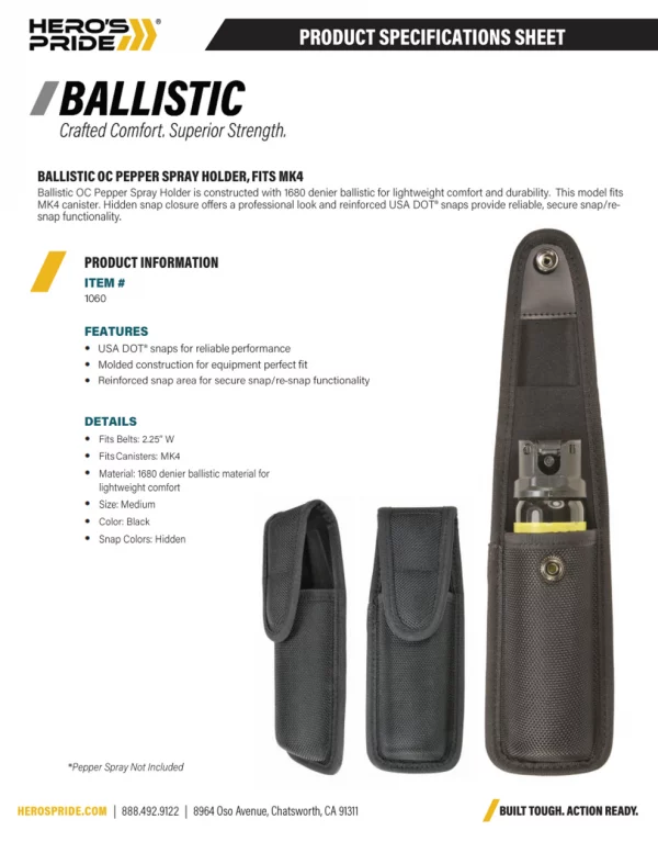 Hero's Pride Ballistic OC Pepper Spray Holder - Image 5