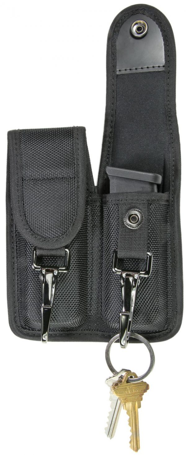 Hero's Pride Ballistic Double Closed Magazine Case w/ Clips (Medium)