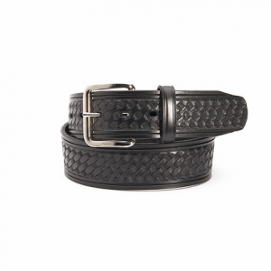 Chambers Basketweave Leather Belt 1-3/4" Buckle
