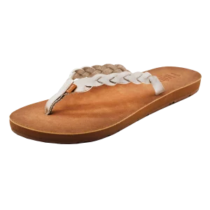 Flojos Women's Navida Sandal - Ivory/Tan