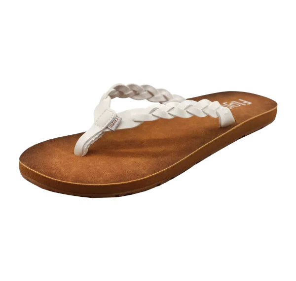 Flojos Women's Navida Sandal - White/Tan