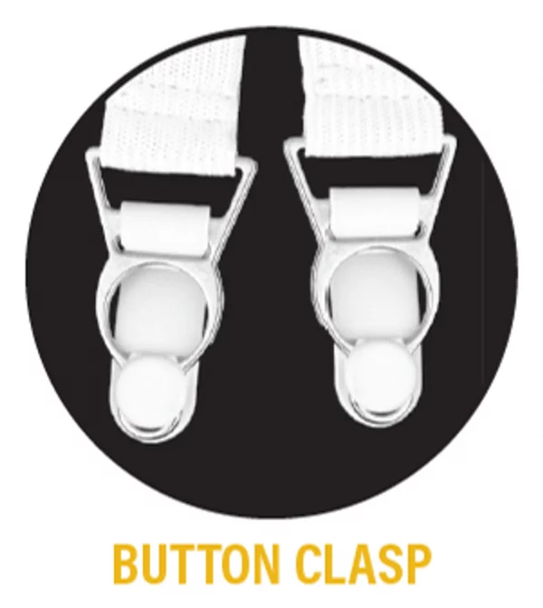 SHIRT HOLDERS ADJUSTABLE W/ BUTTON CLASP Y-STYLE STRAP - Image 3