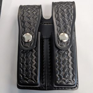 Leather Double Magazine Holder