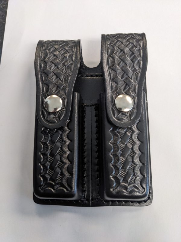 Leather Double Magazine Holder