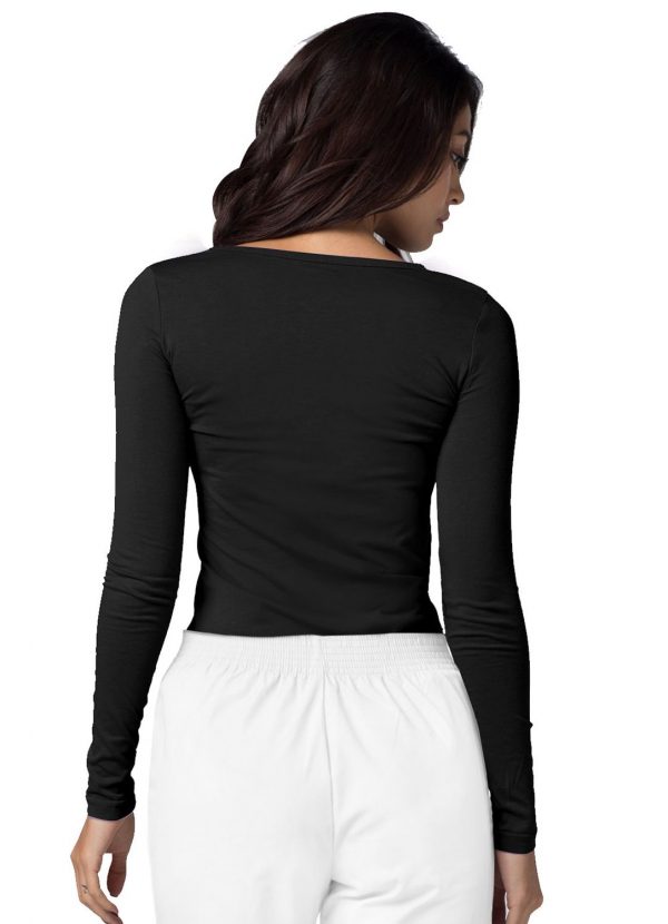 Adar Long Sleeve Comfort Tee - Black - Image 2