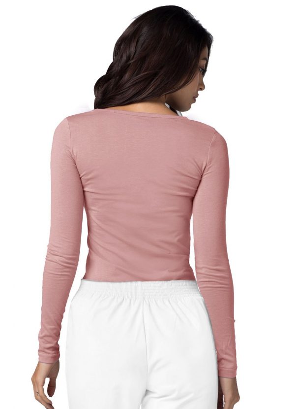Adar Long Sleeve Comfort Tee - Blush - Image 2