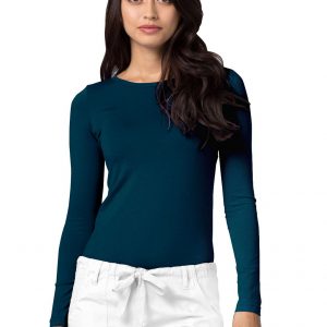 Adar Long Sleeve Comfort Tee - Caribbean Blue