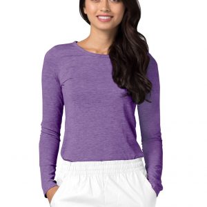 Adar Long Sleeve Comfort Tee - Heather Purple