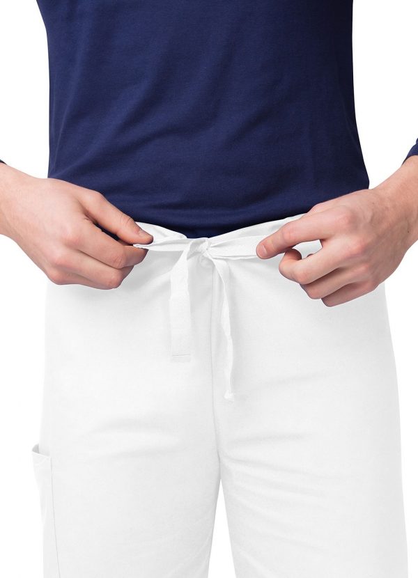 Adar Unisex Drawstring Pants - White - Image 3