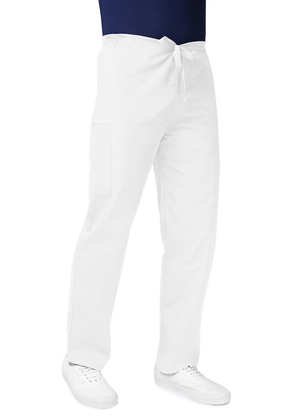 Adar Unisex Drawstring Pants - White