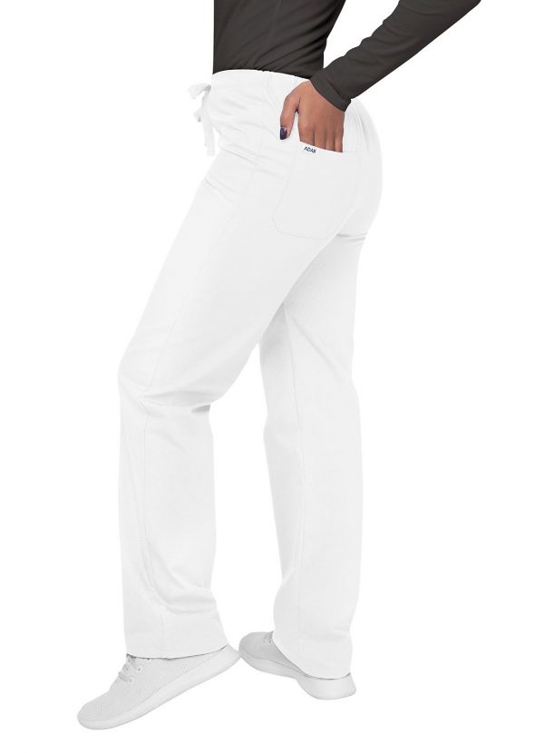 Adar Unisex Drawstring Pants - White - Image 4