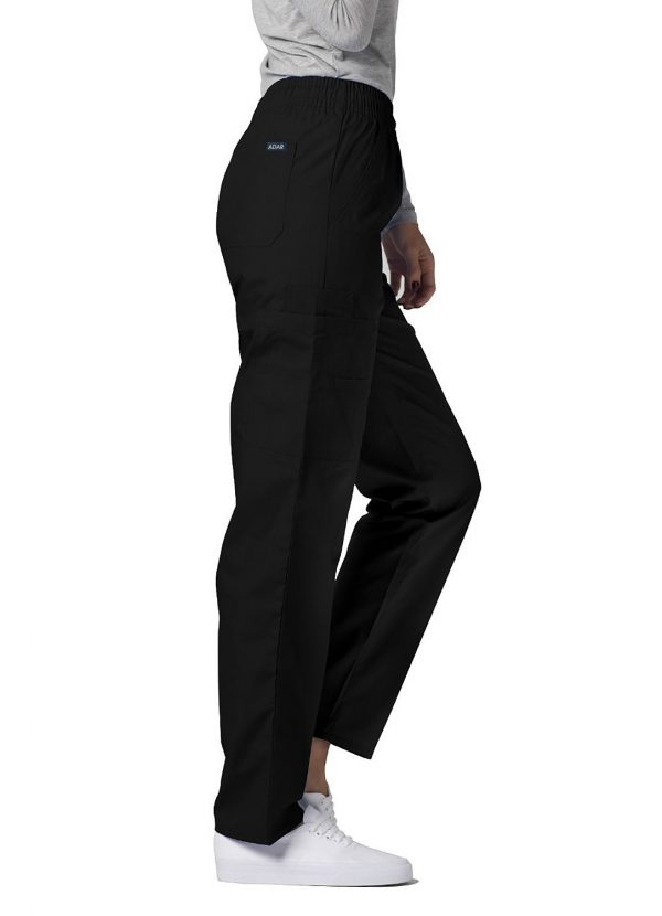 Adar Multipocket Cargo Pants - Black - Image 3