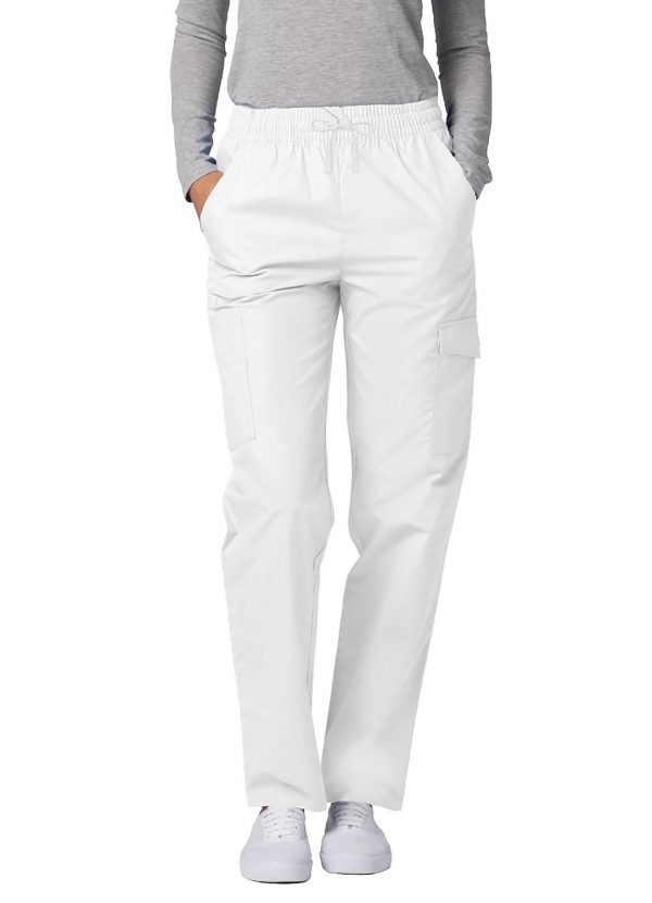 Adar Multipocket Cargo Pants - White