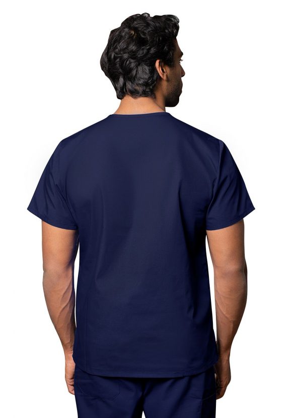 Adar Unisex V-Neck Tunic 3 Pocket - Navy - Image 2