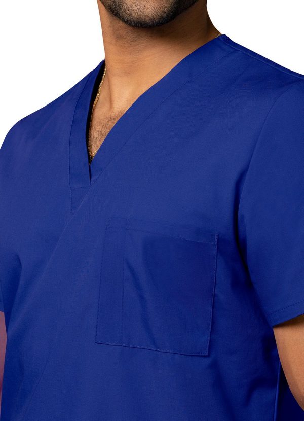 Adar Unisex V-Neck Tunic 3 Pocket - Royal Blue - Image 4