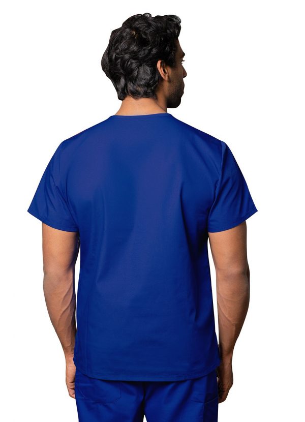 Adar Unisex V-Neck Tunic 3 Pocket - Royal Blue - Image 2