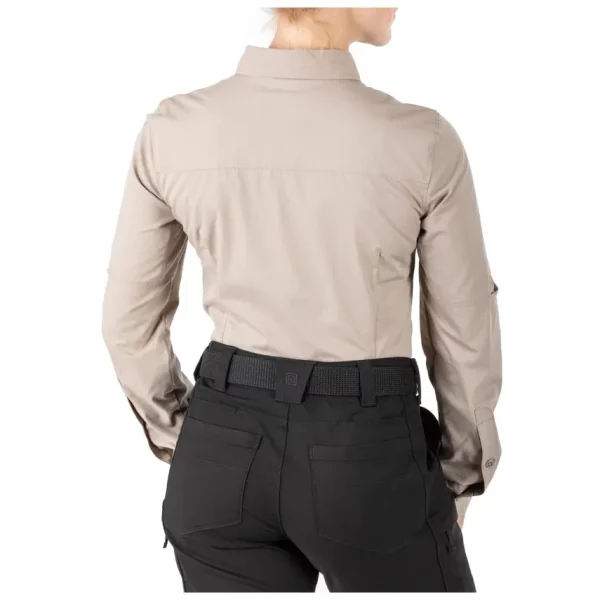 WOMEN'S 5.11 STRYKE LONG SLEEVE SHIRT - Tan - Image 4