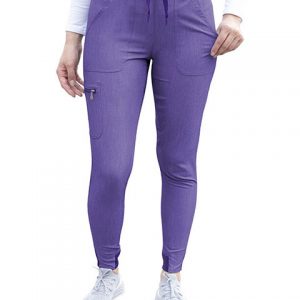Adar Women's Pro Scrub Bottoms - Heather Grape