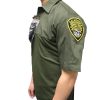 United Base Shirt w/ CDCR Patches Short Sleeve - Olive Green - Image 2