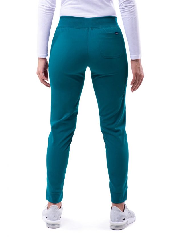 Adar Women's Pro Scrub Bottoms - Caribbean Blue - Image 2