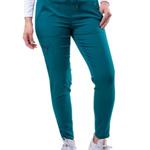 Adar Women's Pro Scrub Bottoms - Caribbean Blue