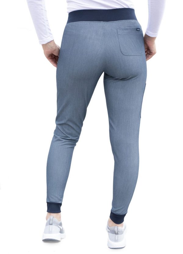 Adar Women's Pro Scrub Bottoms - Heather Navy - Image 2