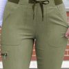 Adar Women's Pro Scrub Bottoms - Heather Olive - Image 4