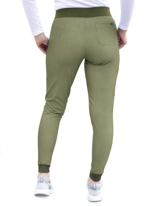 Adar Women's Pro Scrub Bottoms - Heather Olive - Image 2