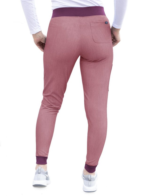 Adar Women's Pro Scrub Bottoms - Heather Wine - Image 2