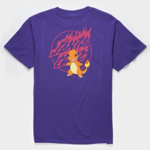 SANTA CRUZ x Pokémon Fire Type 1 Youth Tee Purple - Charmander