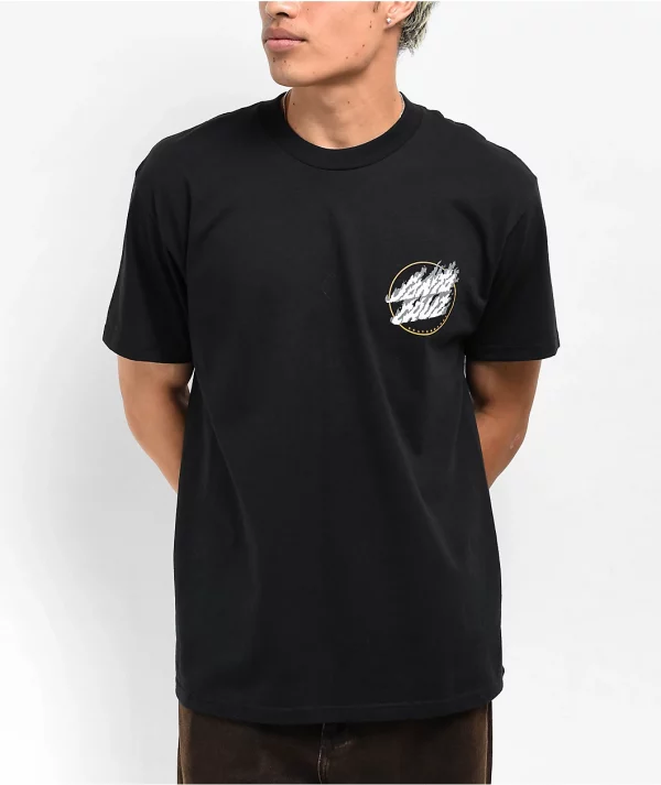 Pokemon & Santa Cruz Fire Type 3 Men's Black T-Shirt - (Charizard) - Image 2