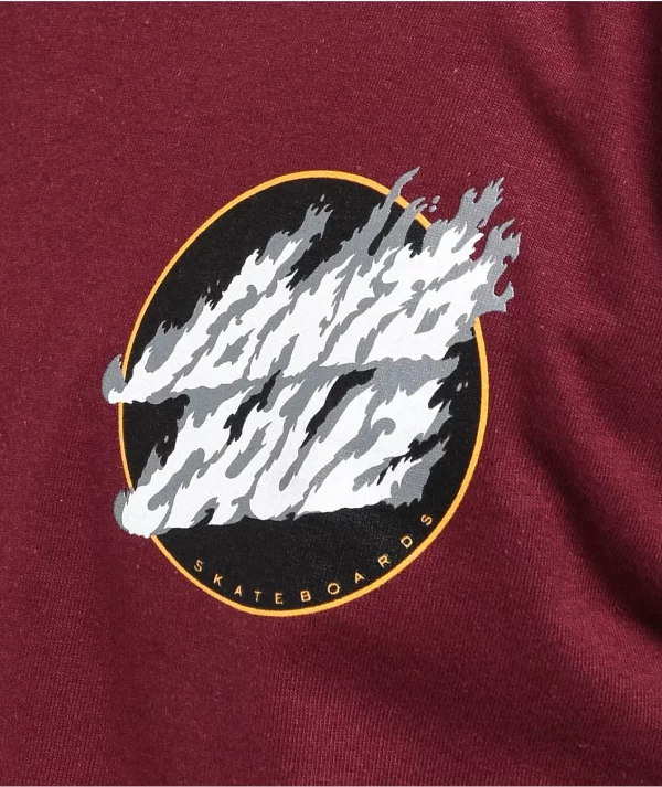 Pokemon & Santa Cruz Fire Type 3 Men's Burgundy T-Shirt - (Charizard) - Image 2