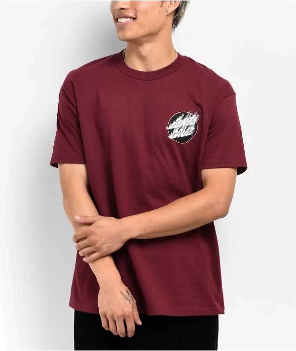 Pokemon & Santa Cruz Fire Type 3 Men's Burgundy T-Shirt - (Charizard) - Image 3