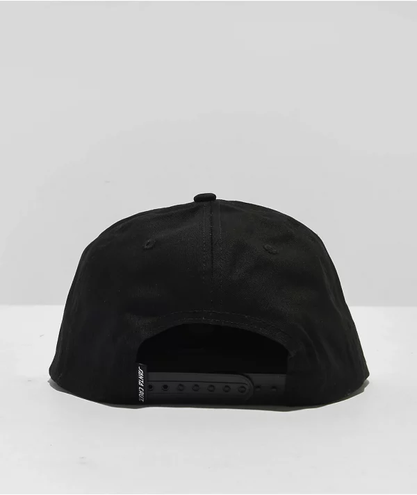 Pokemon & Santa Cruz Pikachu Black Snapback Hat - Image 4