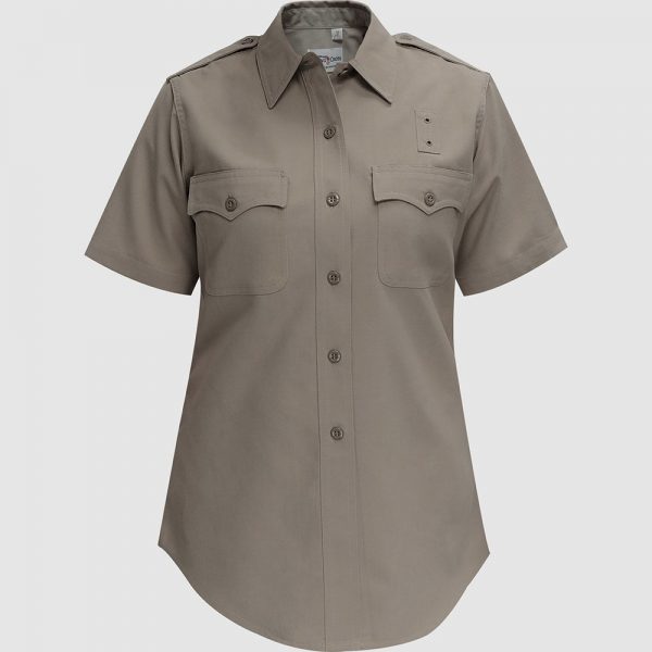 Womens Flying Cross Classic Short Sleeved Shirt - Tan