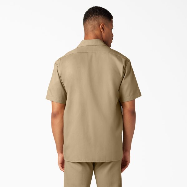 CDCR CSC or SCC Dickies Short Sleeve Work Shirt - Tan - Image 2