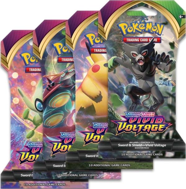 Pokemon TCG: Sword & Shield Vivid Voltage Booster Bundle (6 Packs)