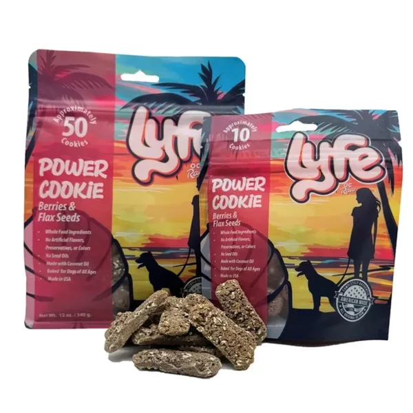 OC Raw Lyfe Berries & Flax Seeds Power Cookie Dog Treat